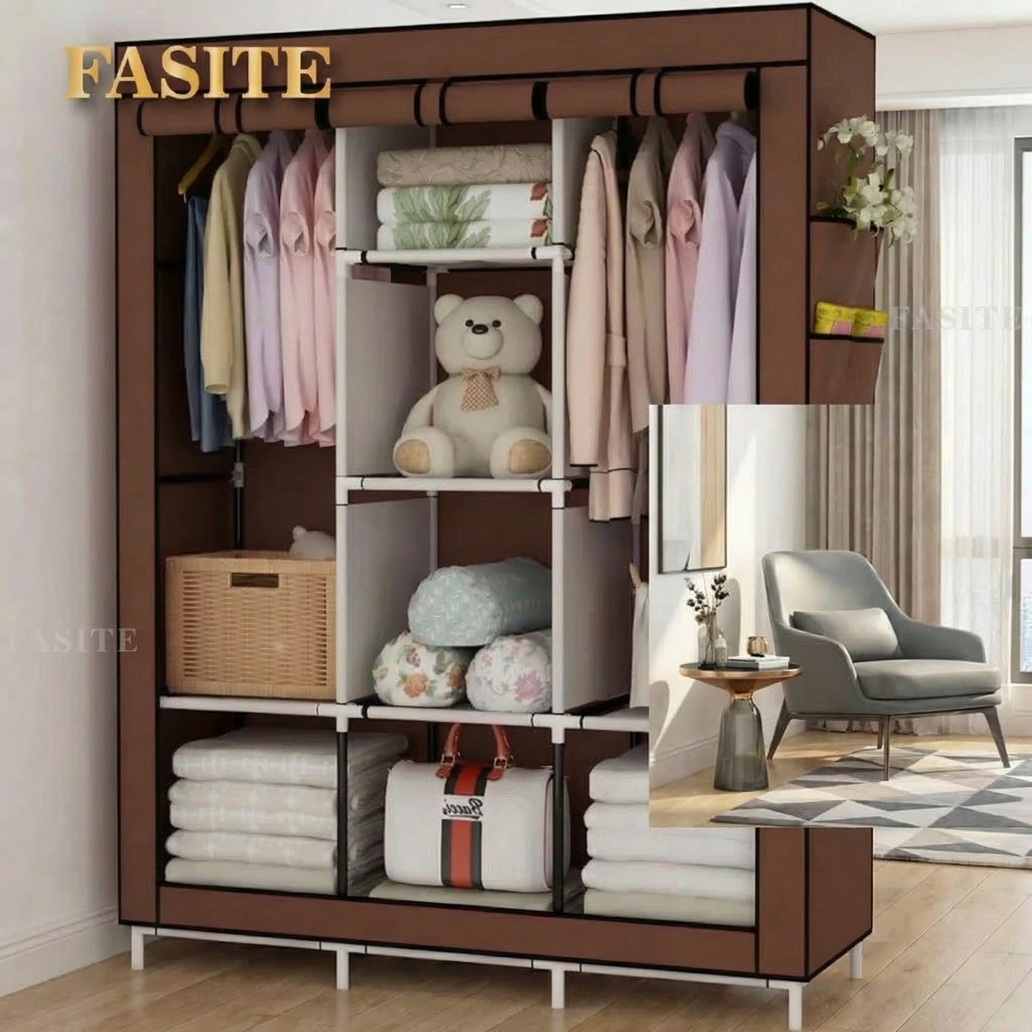 canvas armoire
