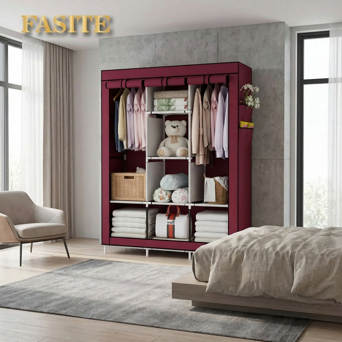 canvas armoire
