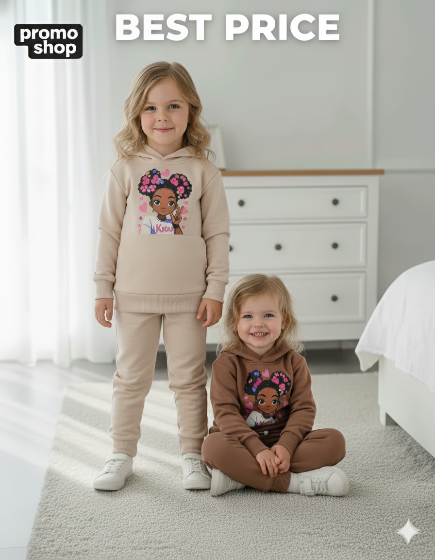 Ensemble à capuche pour filles