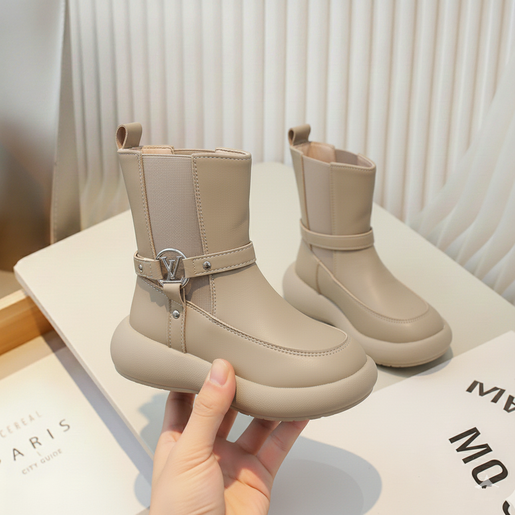 Botte LV  Brown Chic et Confortables pour Filles