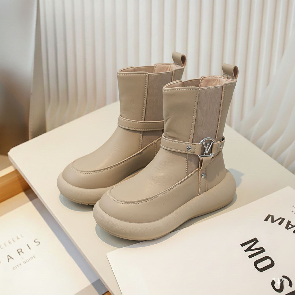 Botte LV  Brown Chic et Confortables pour Filles