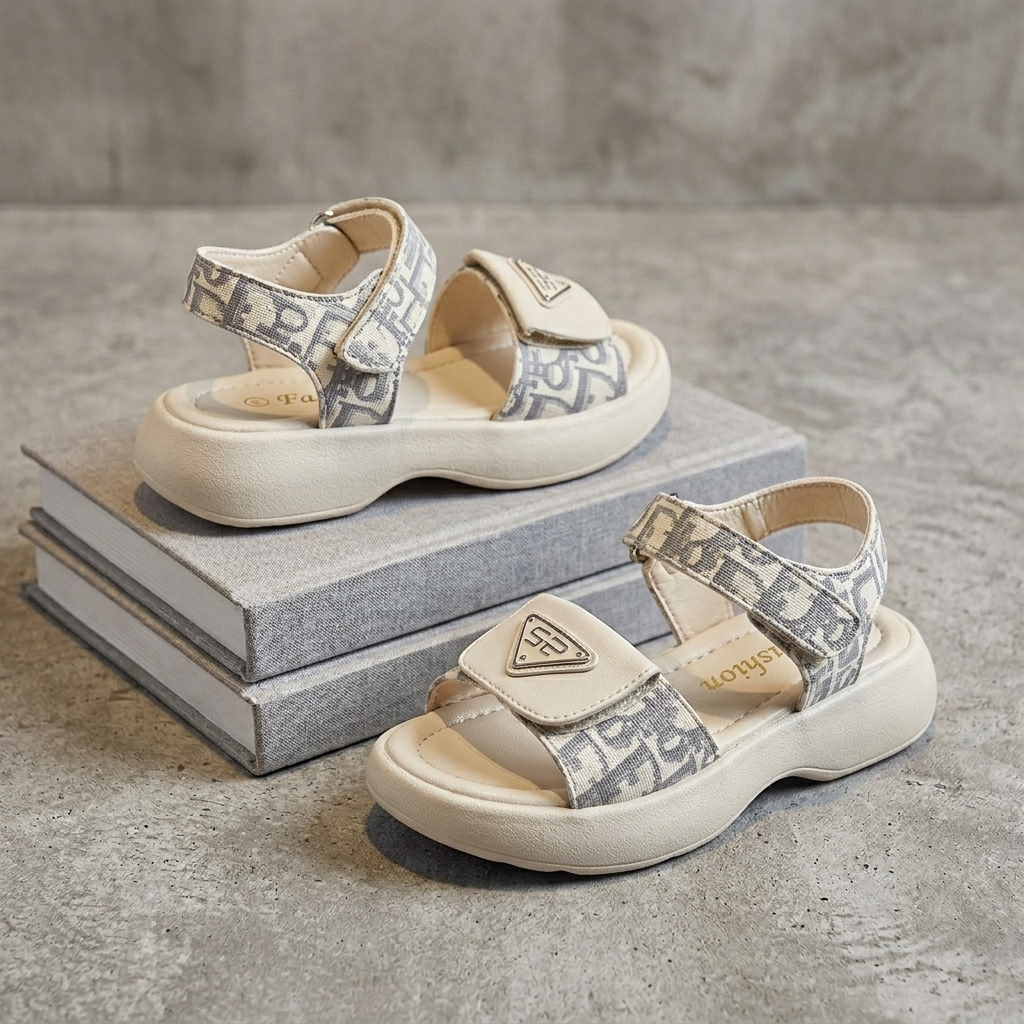 Sandales Chic Fille – Élégance d’Été Inspirée Dior