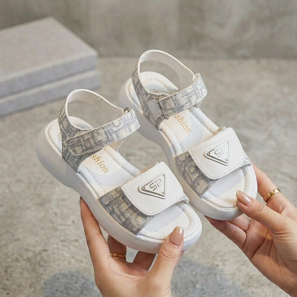 Sandales Chic Fille – Élégance d’Été Inspirée Dior