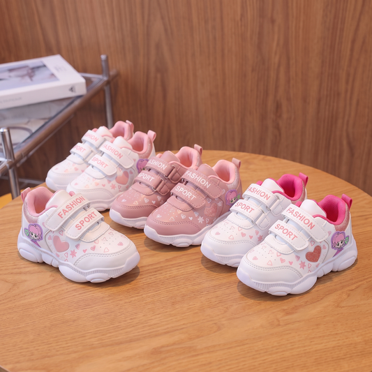 Baskets Fille Mama & Moi - les trois couleurs ensemble