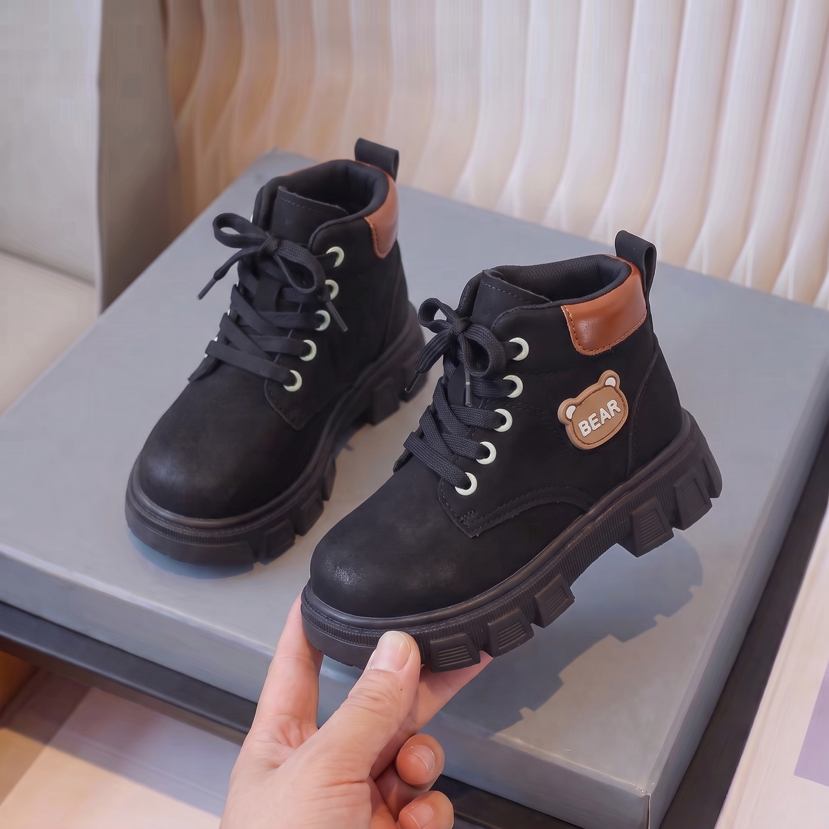 Bottines Garçon BEAR — Doublées & Antidérapantes | 3 Couleurs