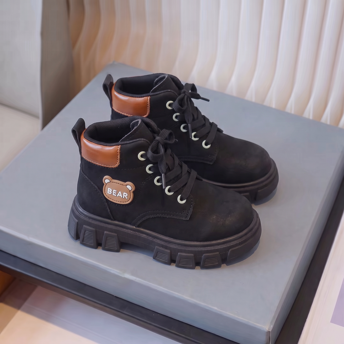 Bottines Garçon BEAR — Doublées & Antidérapantes | 3 Couleurs