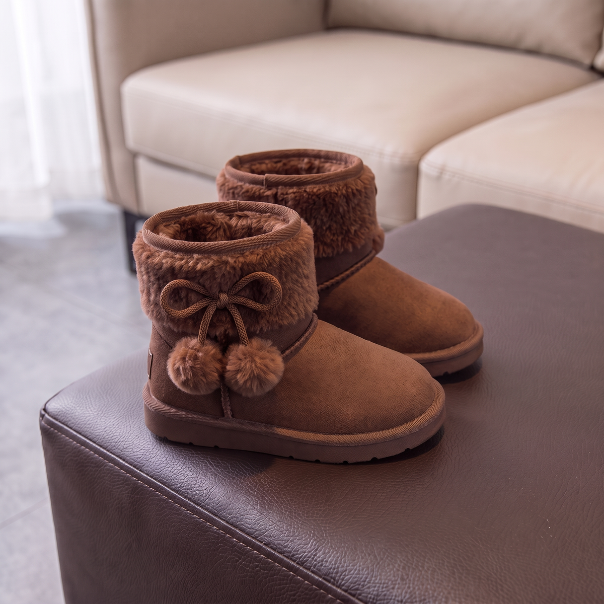 Bottes Fourrées Fille Maman & Moi - Marron - profil