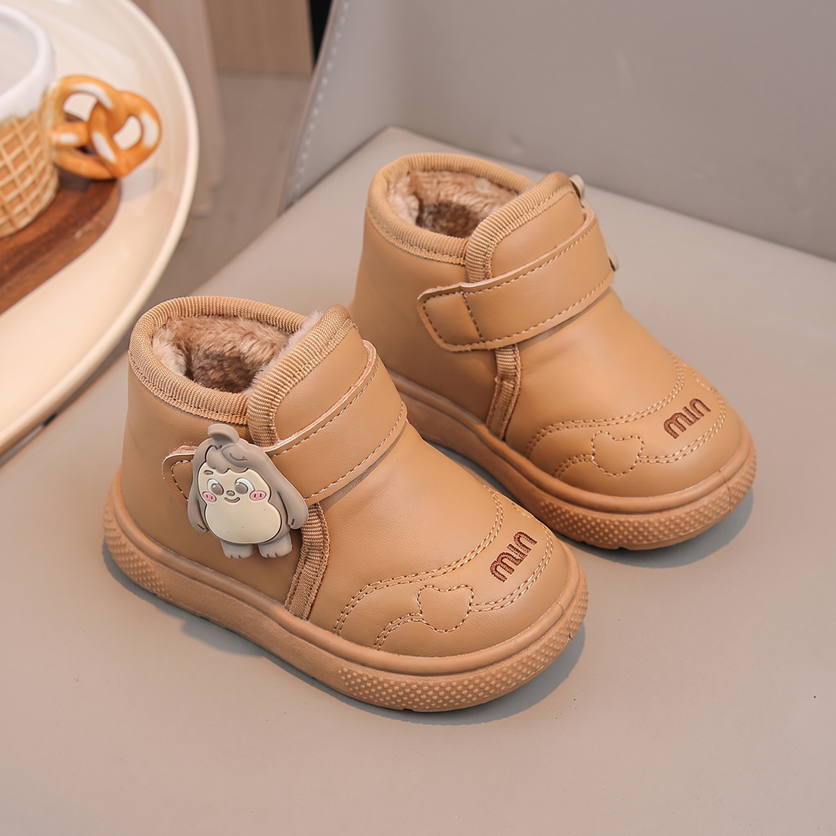 Bottes Fille Bunny Maman & Moi - Marron trois quarts
