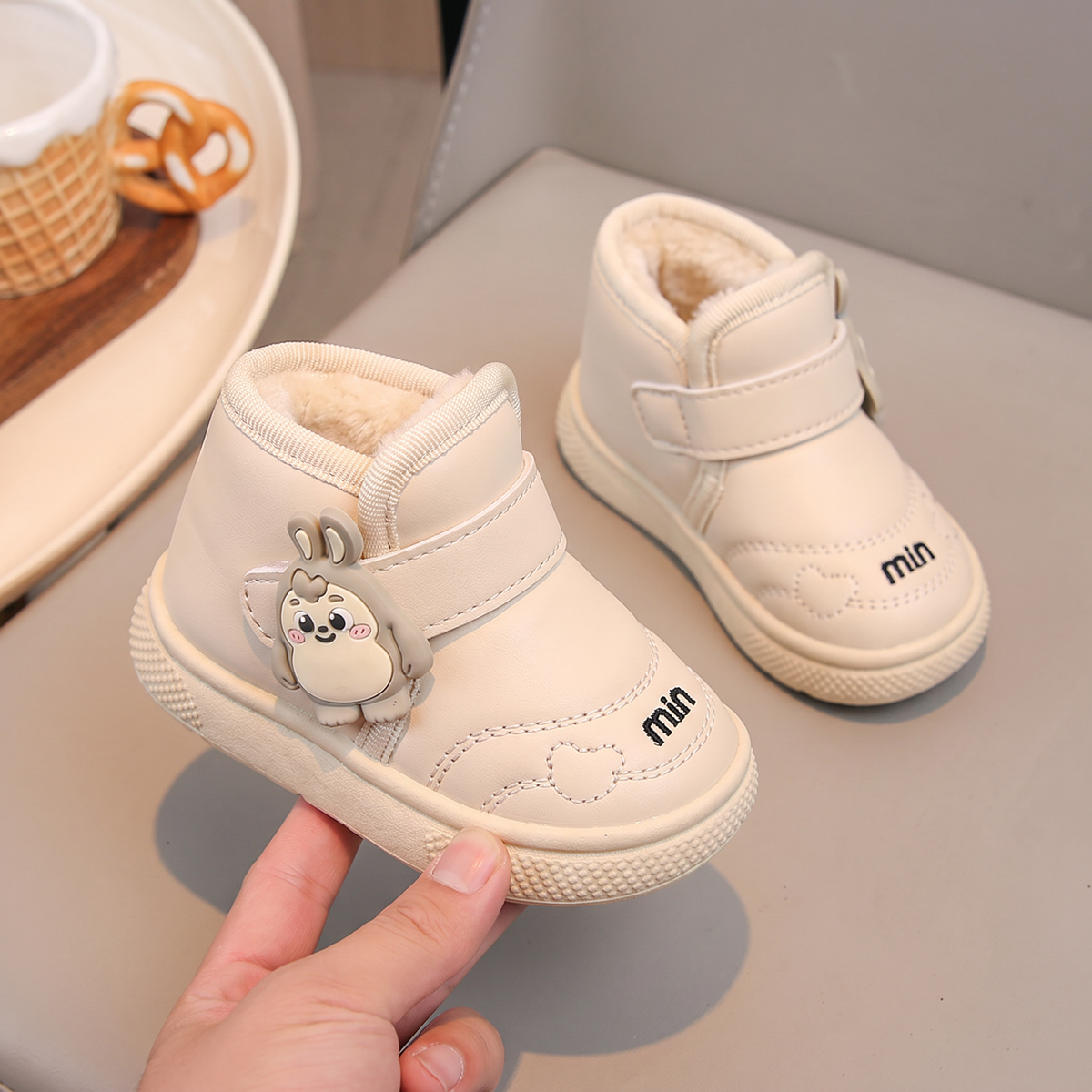 Bottes Fille Bunny Maman & Moi - Beige main