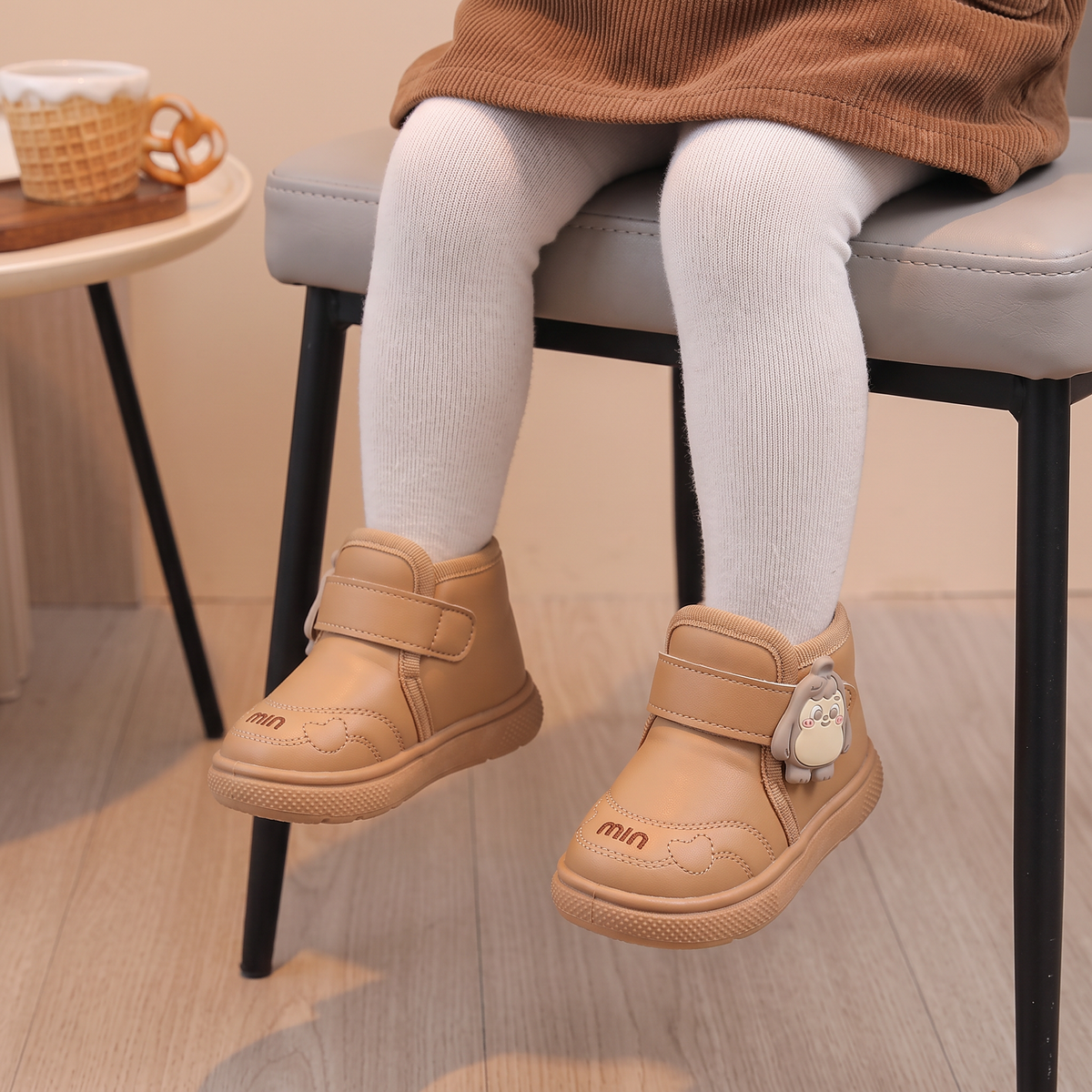 Bottes Fille Bunny Maman & Moi - Marron portees assise