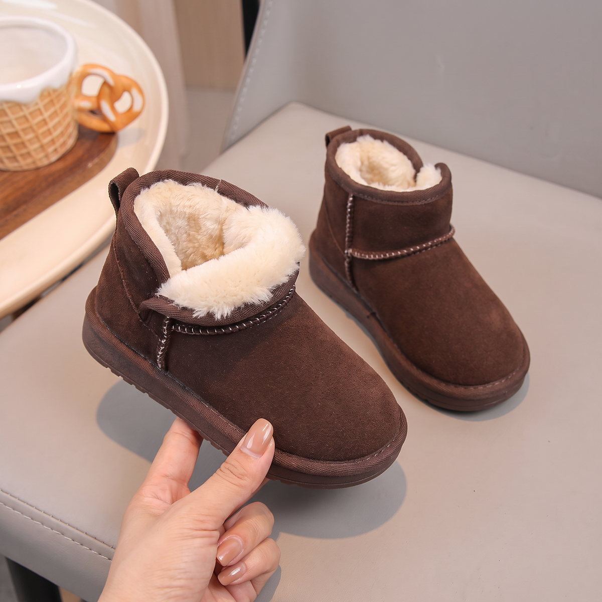 Bottes Bébé Cocoon Maman & Moi - Marron main