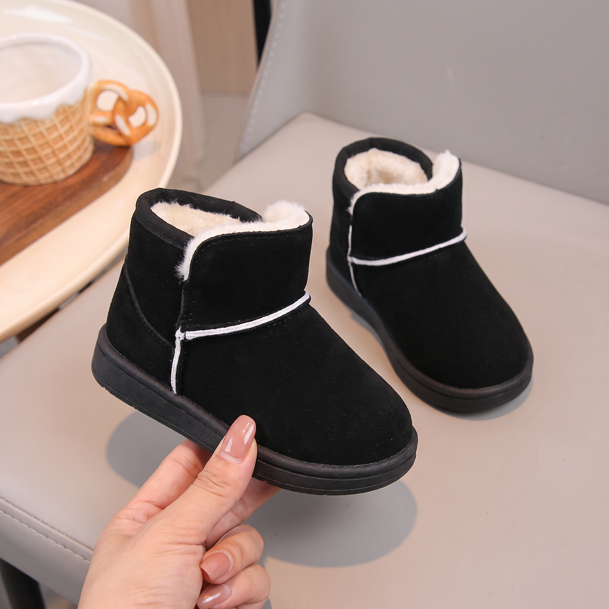 Bottes Bébé Cocoon Maman & Moi - Noir main
