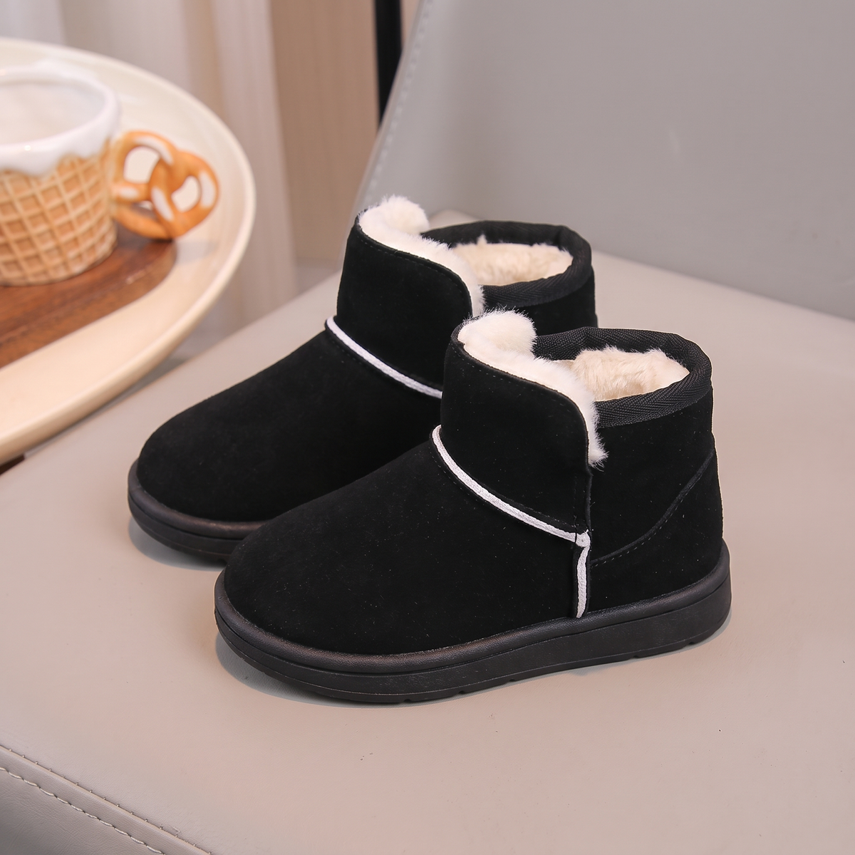 Bottes Bébé Cocoon Maman & Moi - Noir profil