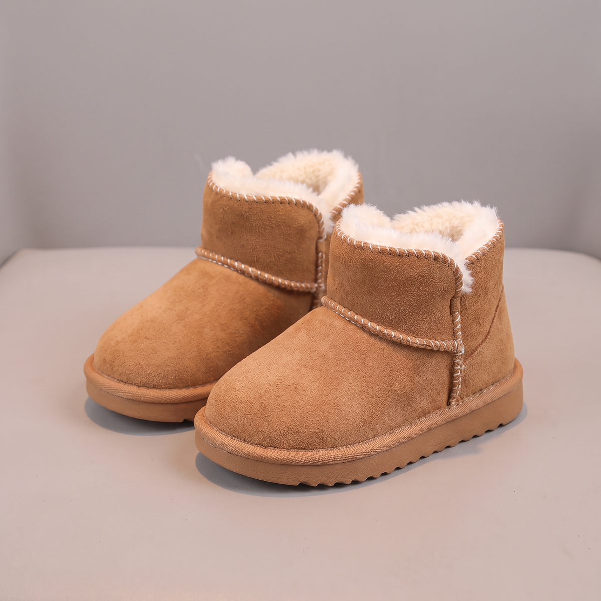 Bottes Bébé Cocoon Maman & Moi - Camel trois quarts