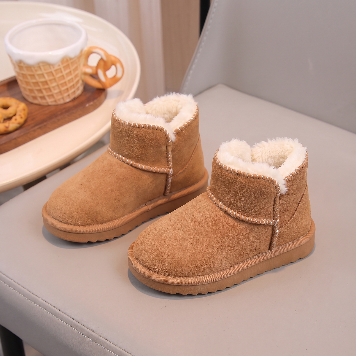 Bottes Bébé Cocoon Maman & Moi - Camel profil
